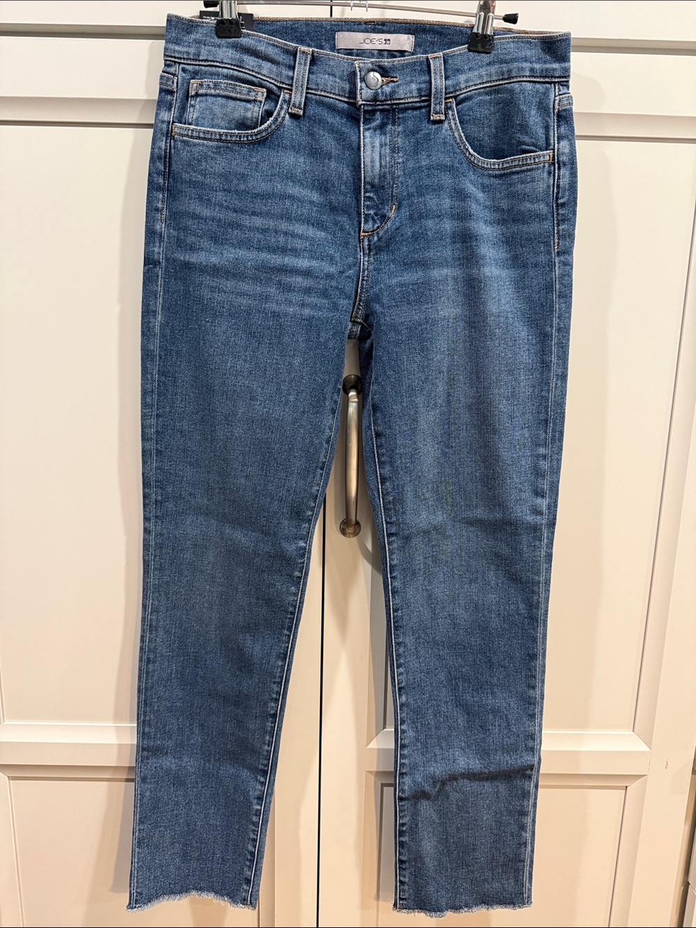 NWT JOE'S Sz28 THE LARA MIDRISE RAW HEM ANKLE CIGARETTE STRETCH JEANS
